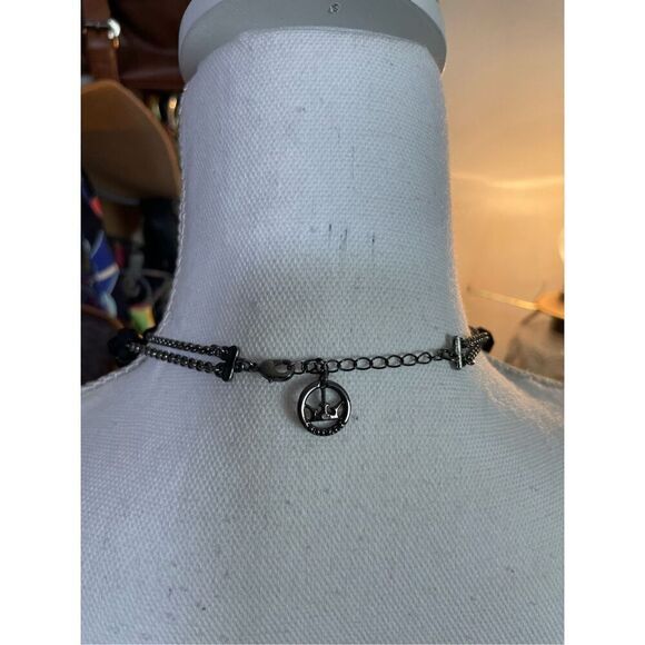 Vintage Crown Trifari Beaded Double Strand Necklace Grandma Core - Picture 2 of 9